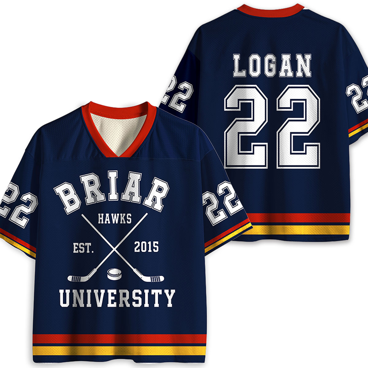 Personlized College Campus Hockey Teacher Mesh Jersey