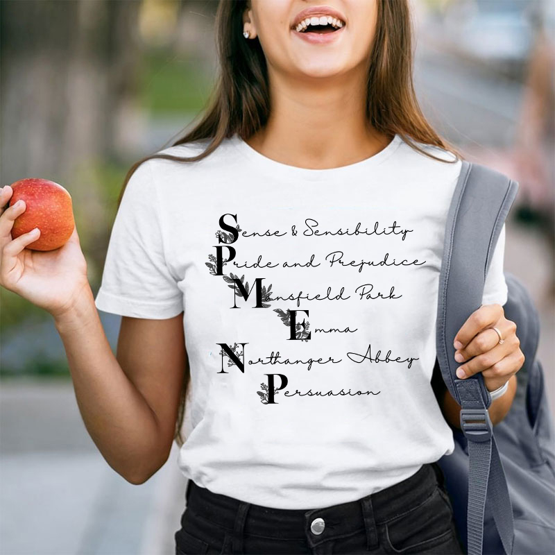 Jane Austen Bookish Teacher T-Shirt