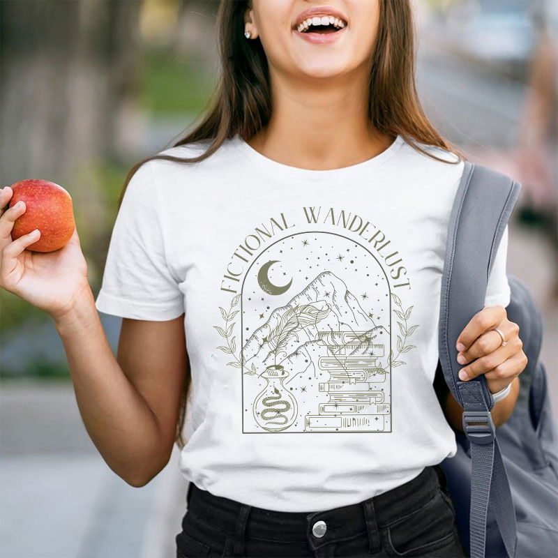 Fictional Wanderlust Teacher T-Shirt