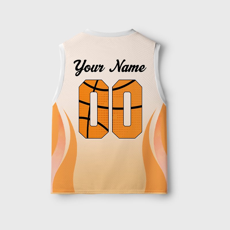 Personalized I Was Six Now I'm Seven Basketball Kids Mesh Jersey Tank Top
