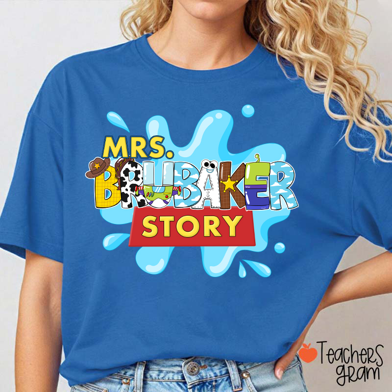 Personalized Name Your Story Teacher T-Shirt
