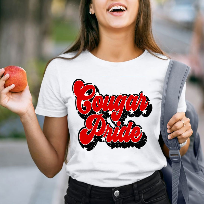 Personalized Colorful Star Mascot Pride Teacher T-Shirt