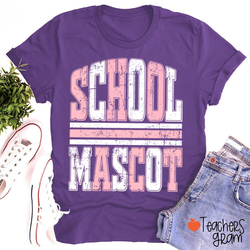Personalized Sport Distressed Striped Teacher T-Shirt