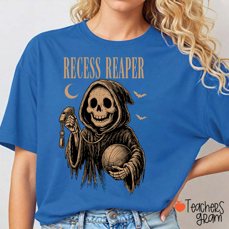Personalized School Staff Vintage Halloween Vibes Teacher T-Shirt
