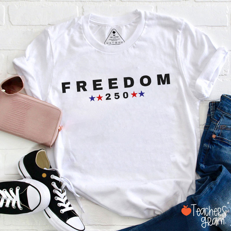 Freedom 250 Patriotic Teacher T-Shirt