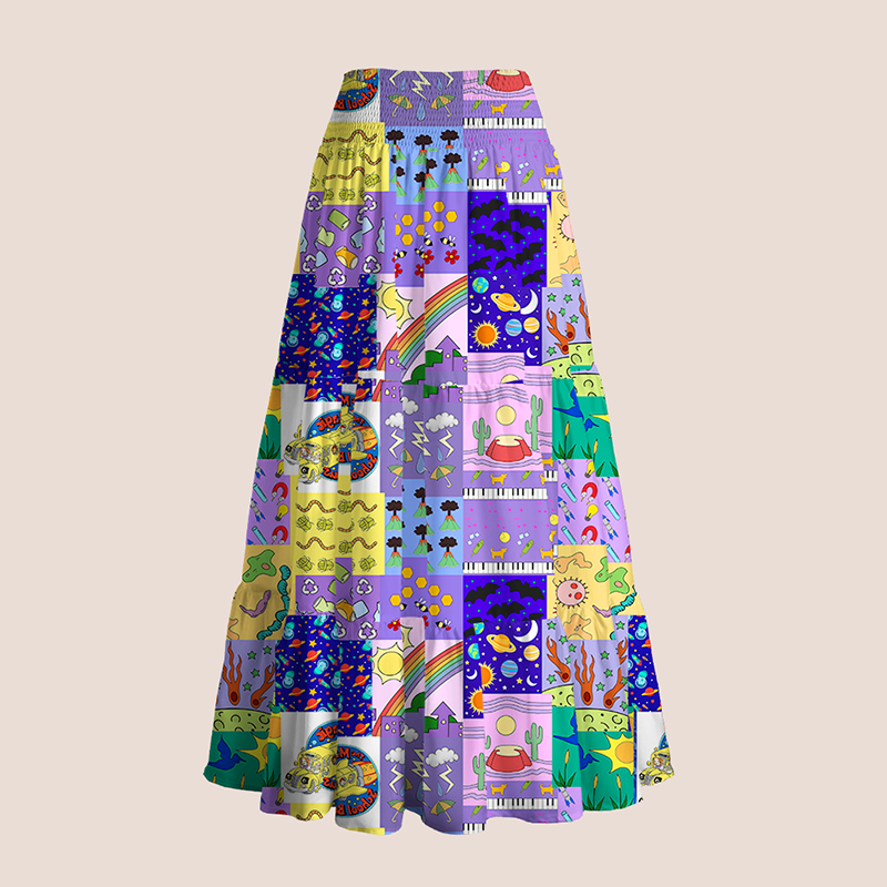 Take Chances Make Mistakes Get Messy Teacher Tiered Skirt