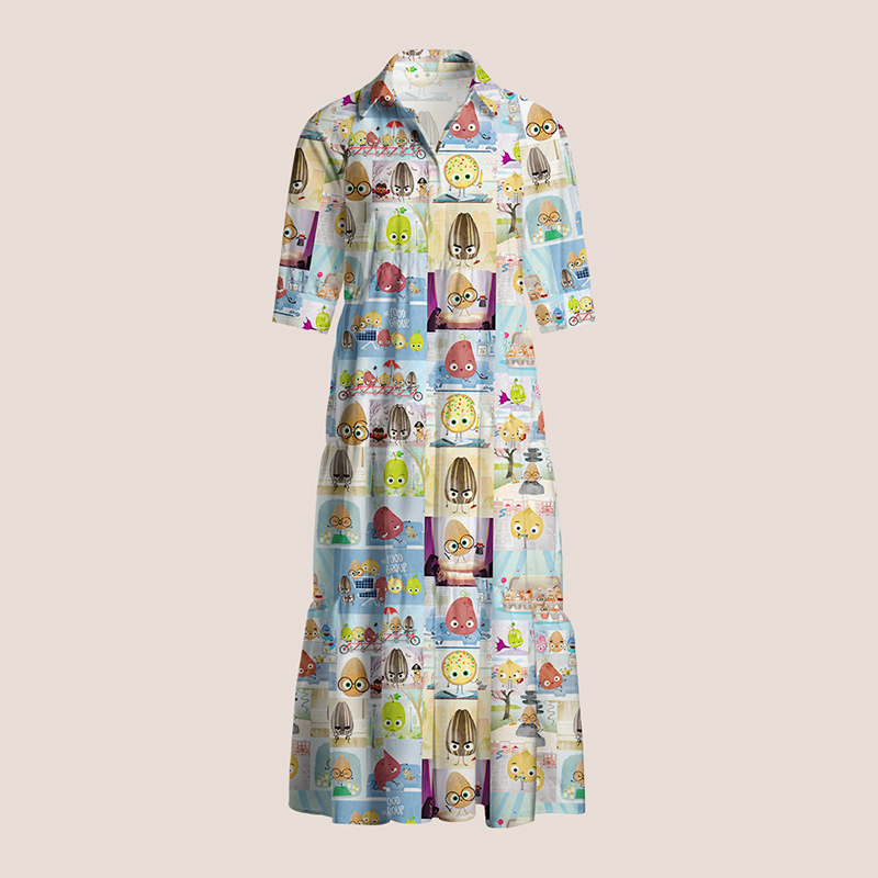 Potatoes Seeds Eggs Teacher Shirtdress