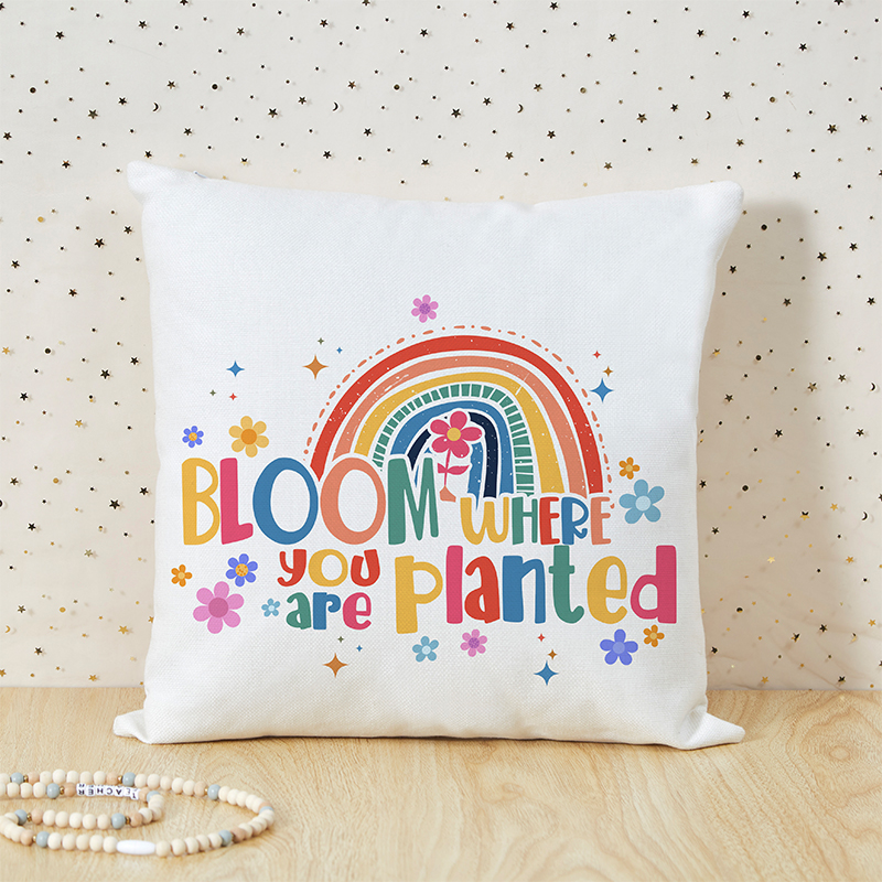 Bloom Where You Are Planted Teacher Cushion