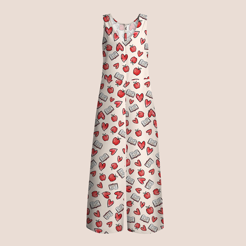 Heart Book Teacher Jumpsuit