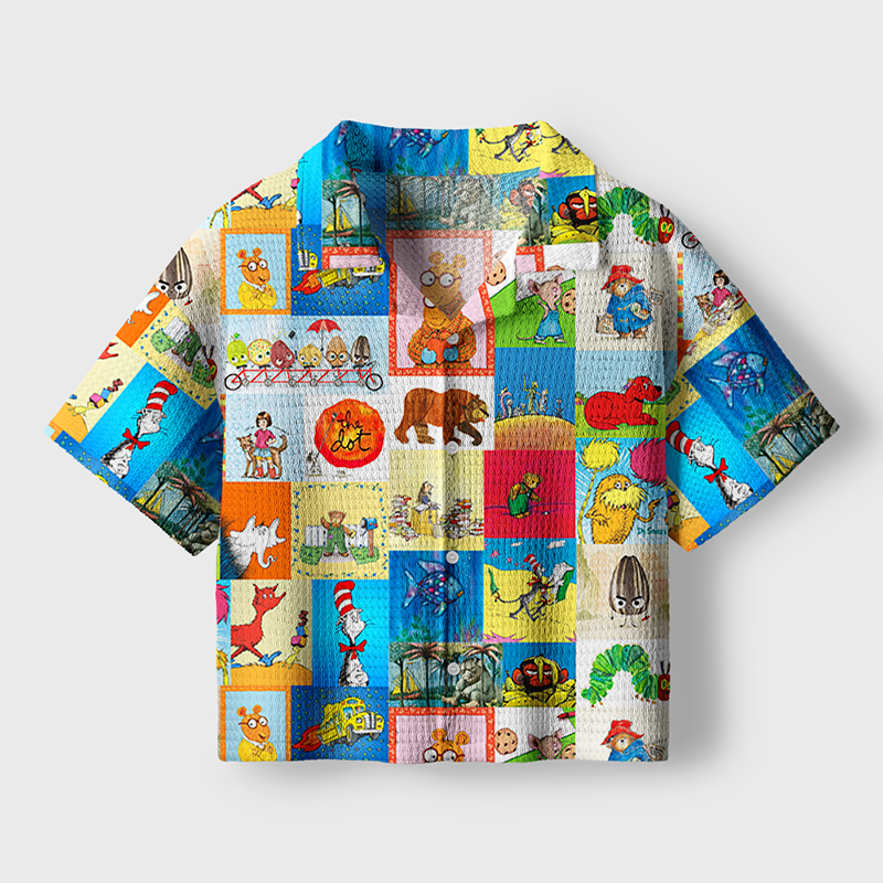 I Still Read Children's Books Teacher Crochet Crop Camp Shirt