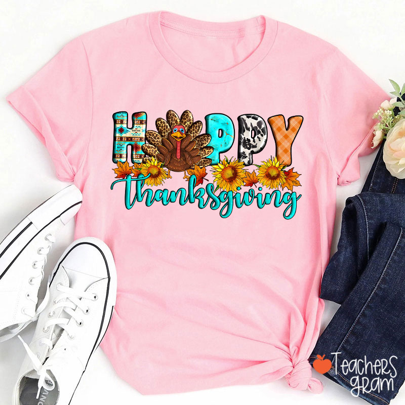 Happy Thanksgiving Teacher T-Shirt