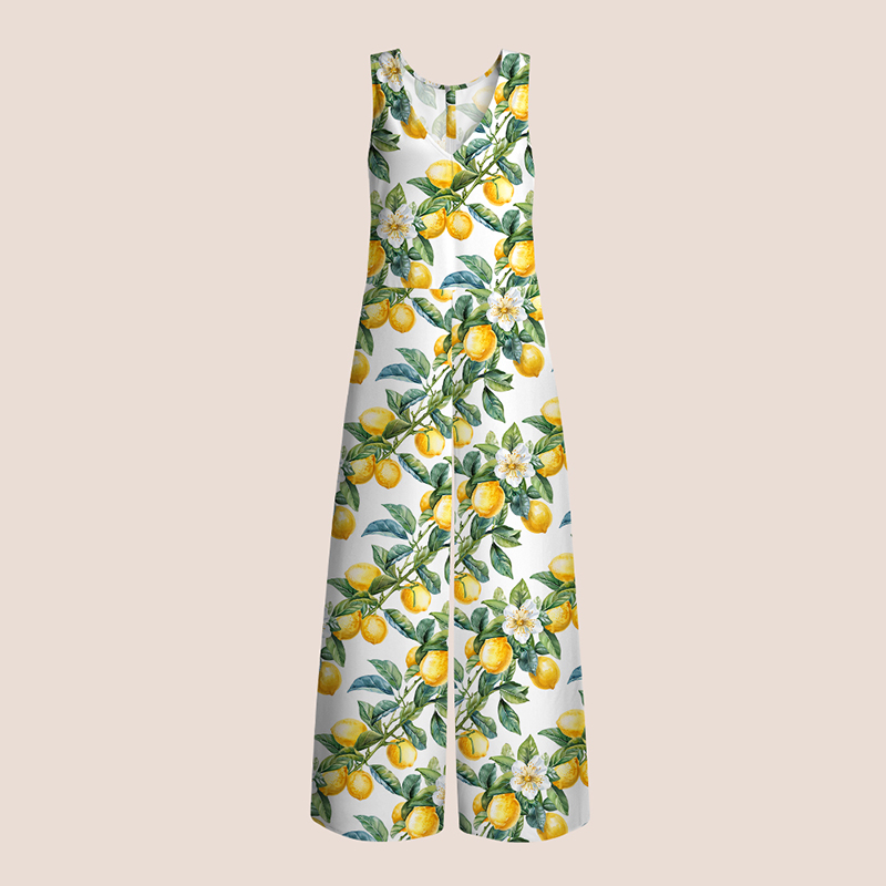 Lemon Summer Teacher Jumpsuit