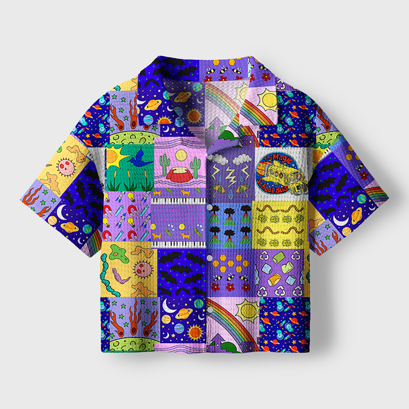 Take Chances Make Mistakes Get Messy  Teacher Crochet Crop Camp Shirt