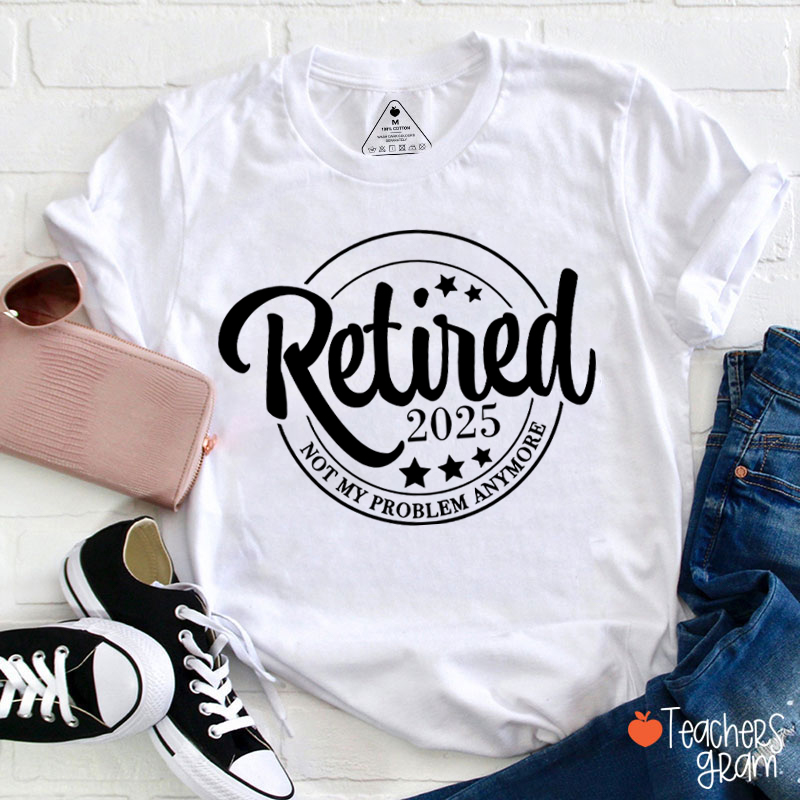 Personalized Year Retirement Gift Teacher T-Shirt