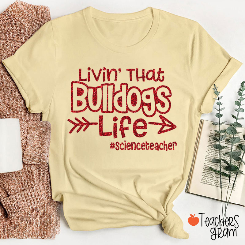 Personalized Mascot Livin' That Mascot Life Teacher T-Shirt