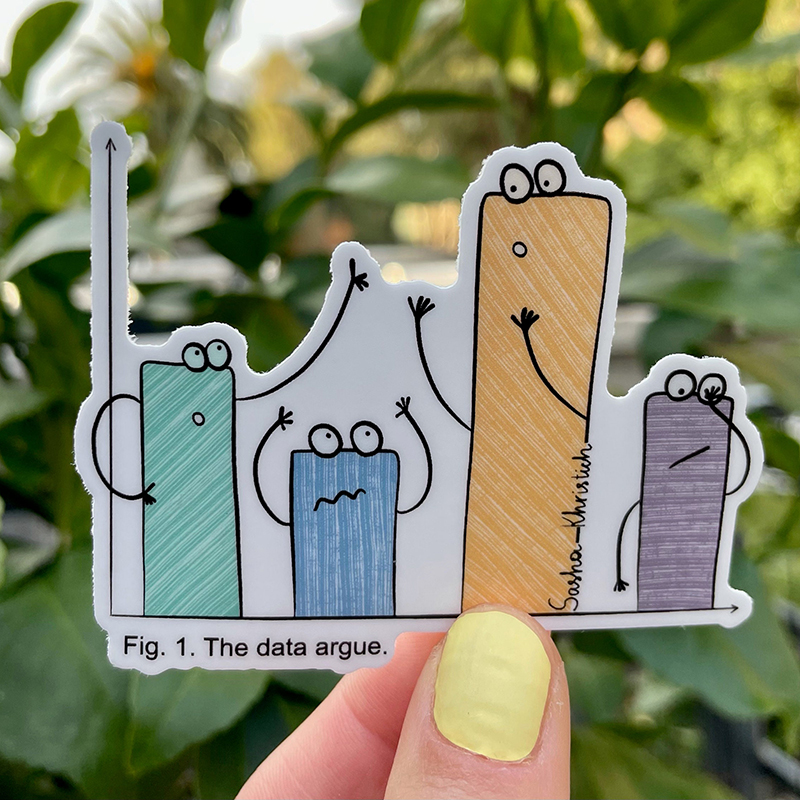 The Data Argue Teacher Stickers