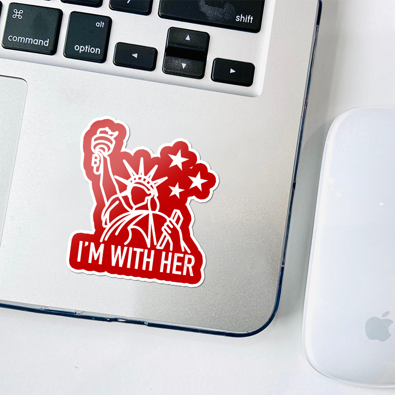 I'm With Her Teacher Stickers
