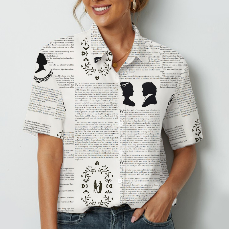 Pride And Prejudice Book Teacher Short Sleeve Shirt