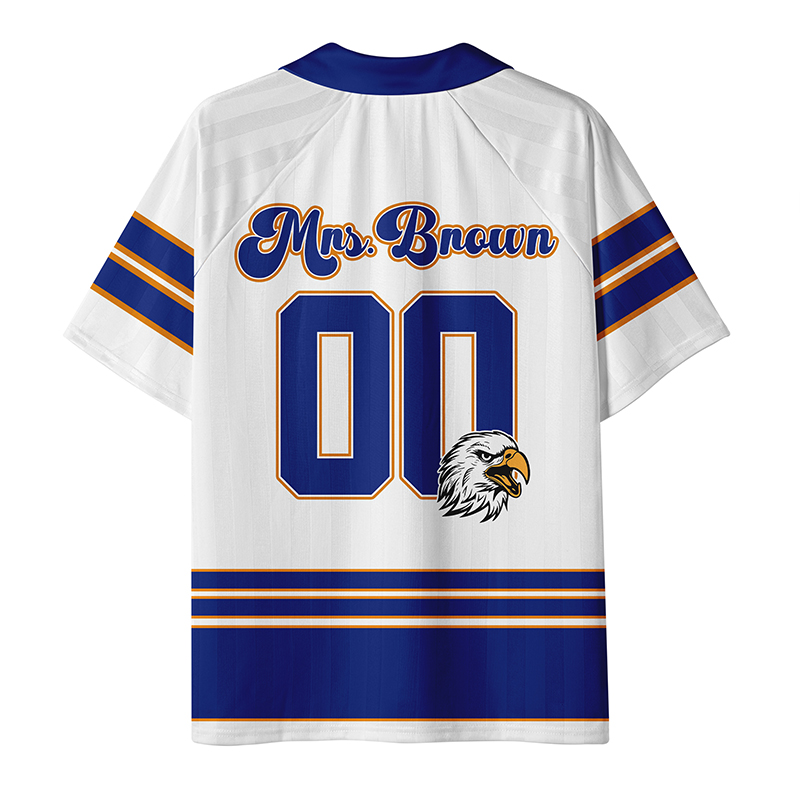 Personalized Mascot And Number It's A Good Day Teacher Collar Jersey