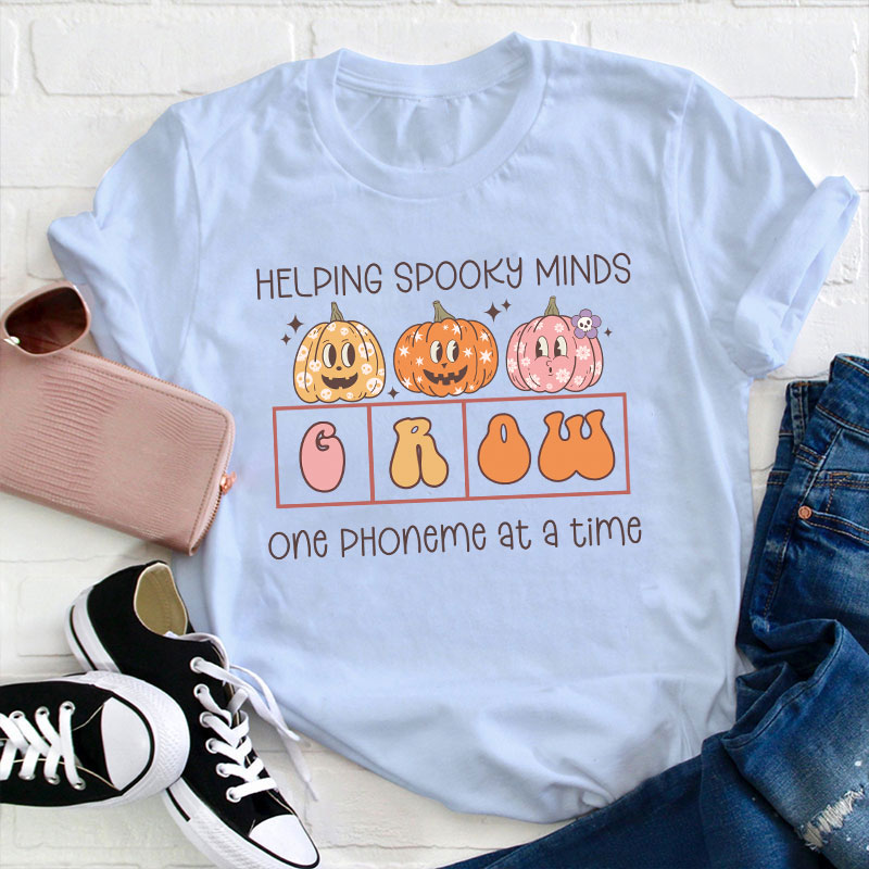 Helping Spooky Minds Grow Teacher T-Shirt