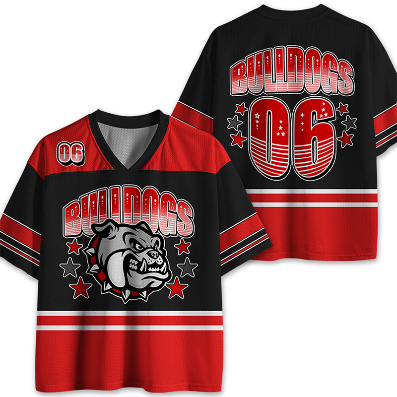 Personalized Mascot Icon Stars Teacher Mesh Jersey