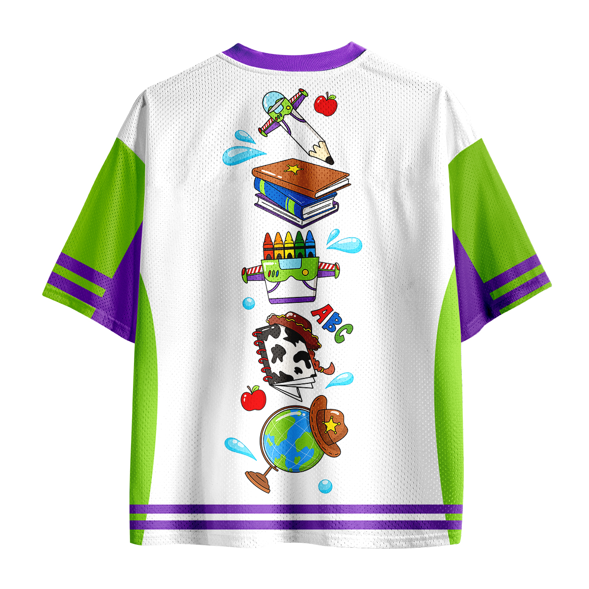 Personalized Teacher Story School Stuff Icons Teacher Mesh Jersey
