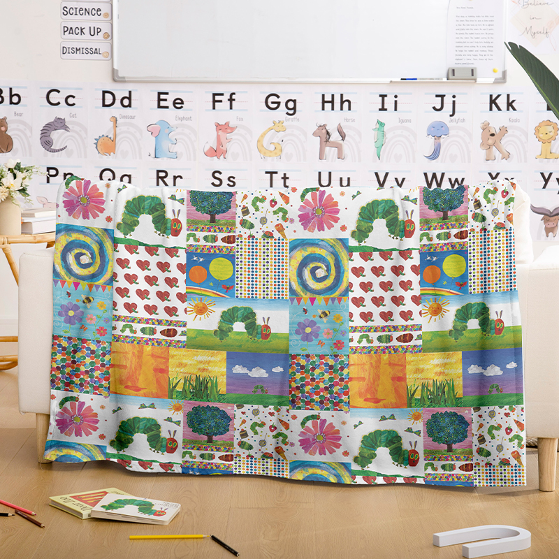 Garden Trip With Caterpillars Teacher Blanket