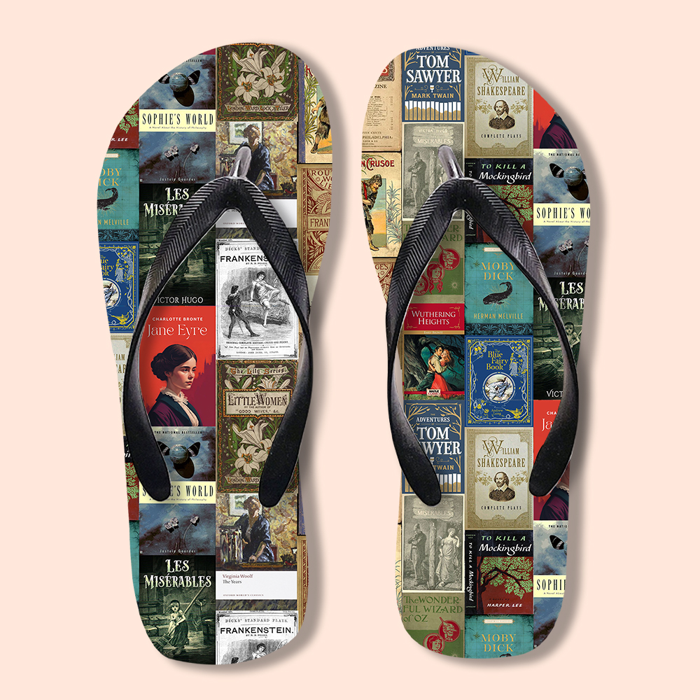 Masterpiece Literature Teacher Flip Flops