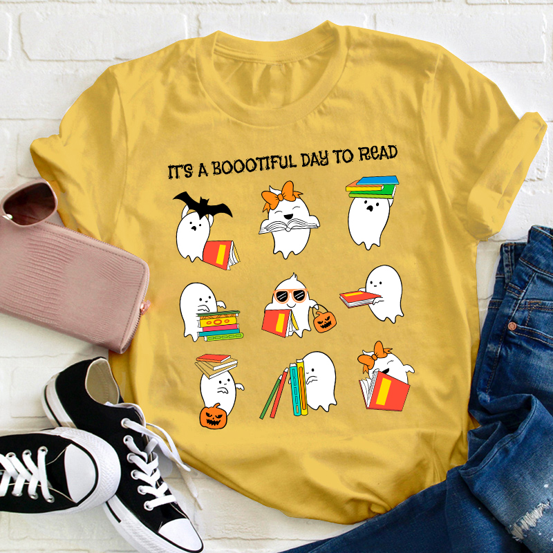 It's A Boootiful Day To Read Teacher T-Shirt