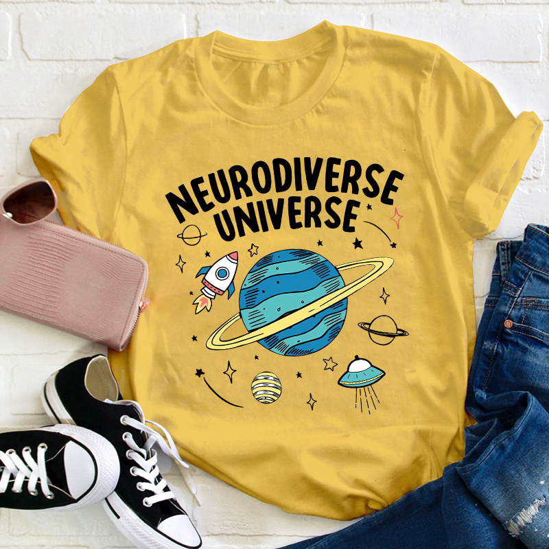 Neurodiverse Universe Teacher T-Shirt