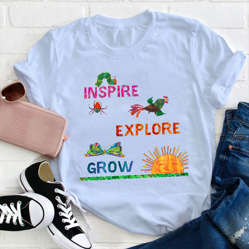 Inspire Explore Grow Teacher T-Shirt