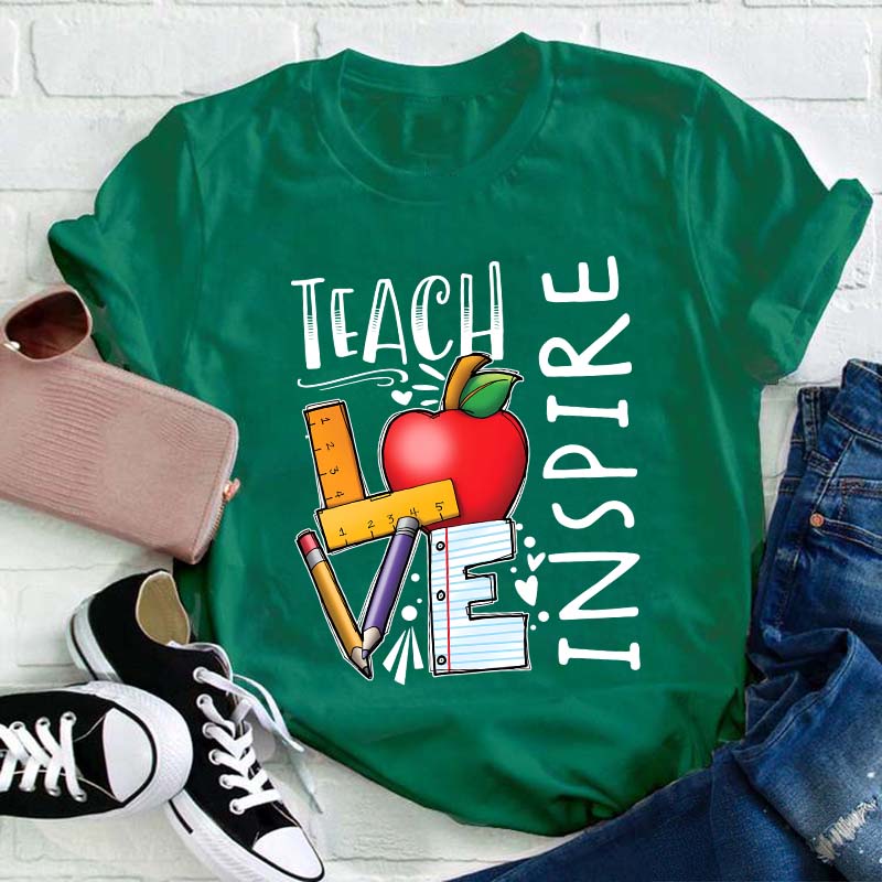 Teach Love Inspire Teacher T-Shirt