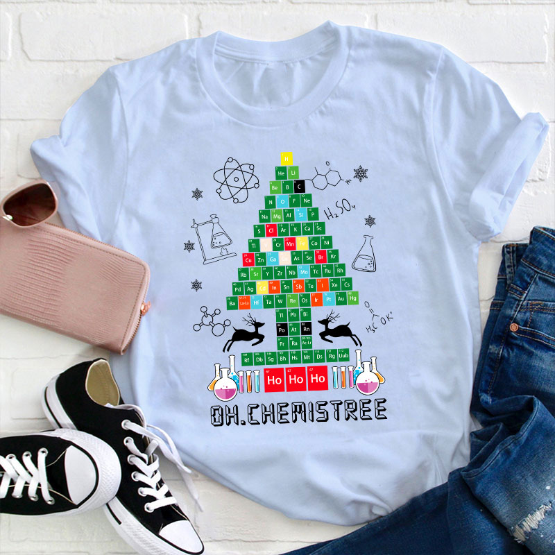Oh Chemistree Christmas Teacher T-Shirt