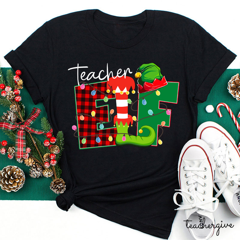 Christmas Elf Teacher T-Shirt
