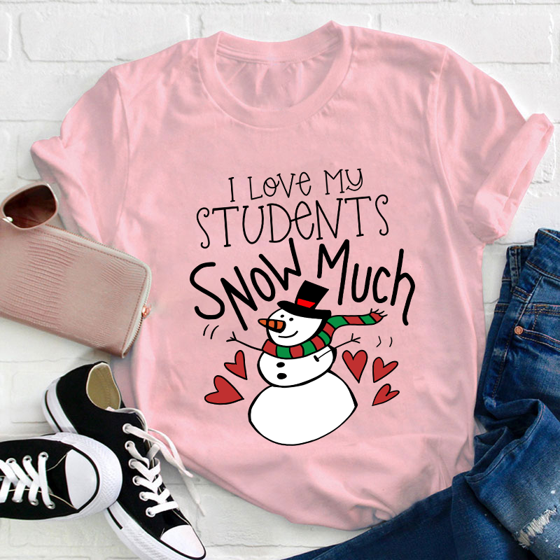 I Love My Students Snow Much Teacher T-Shirt