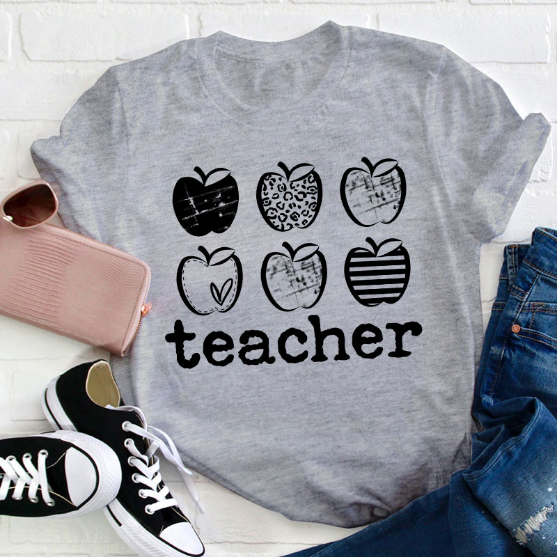 Different Apples Teacher T-Shirt