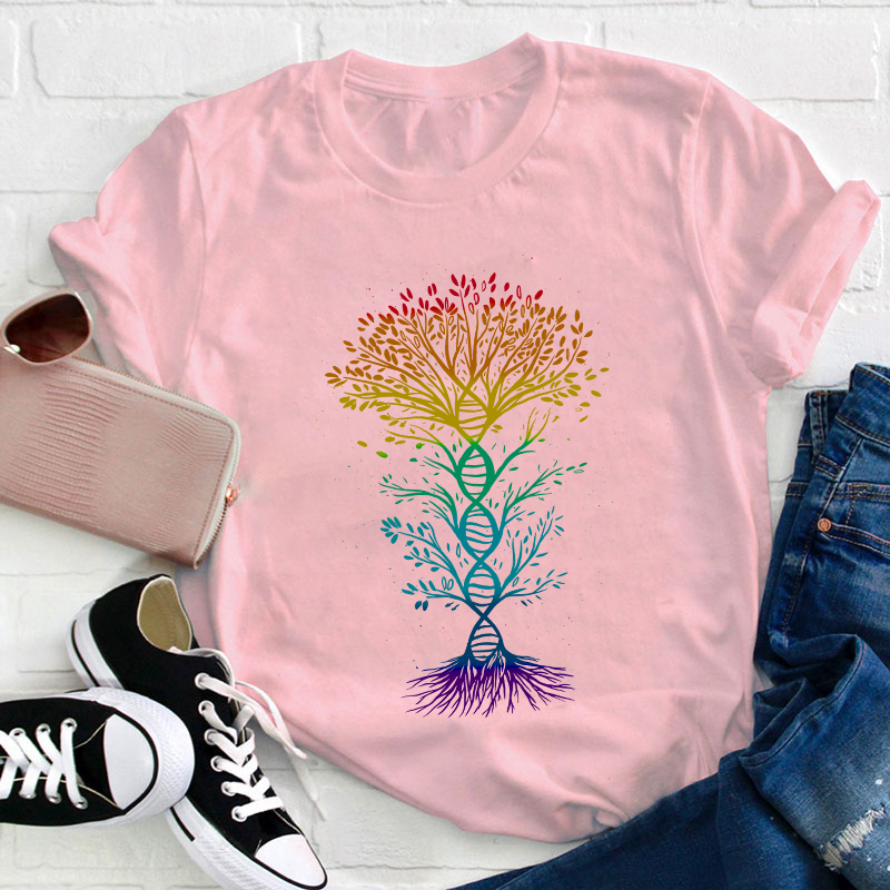 DNA Tree Of Life Teacher T-Shirt