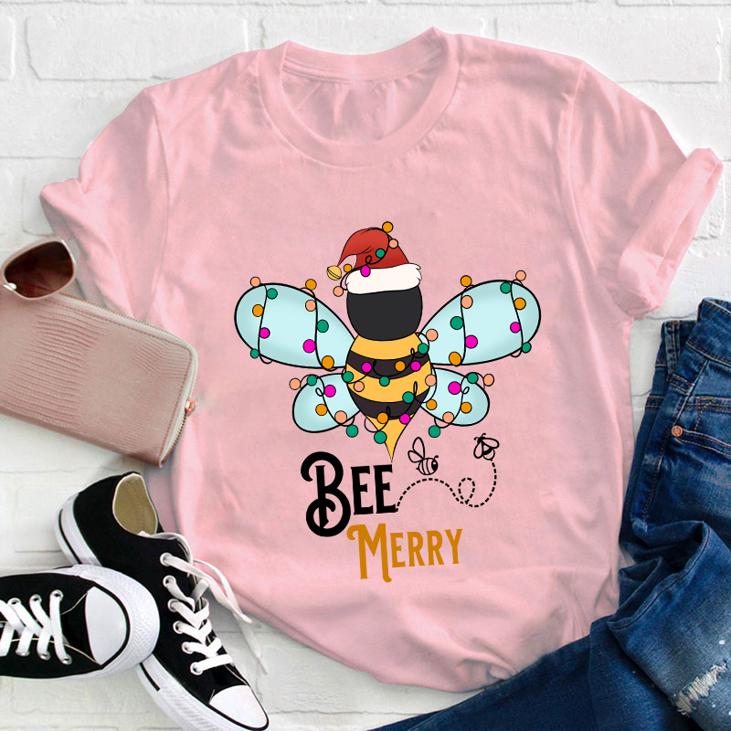 Bee Merry Teacher T-Shirt