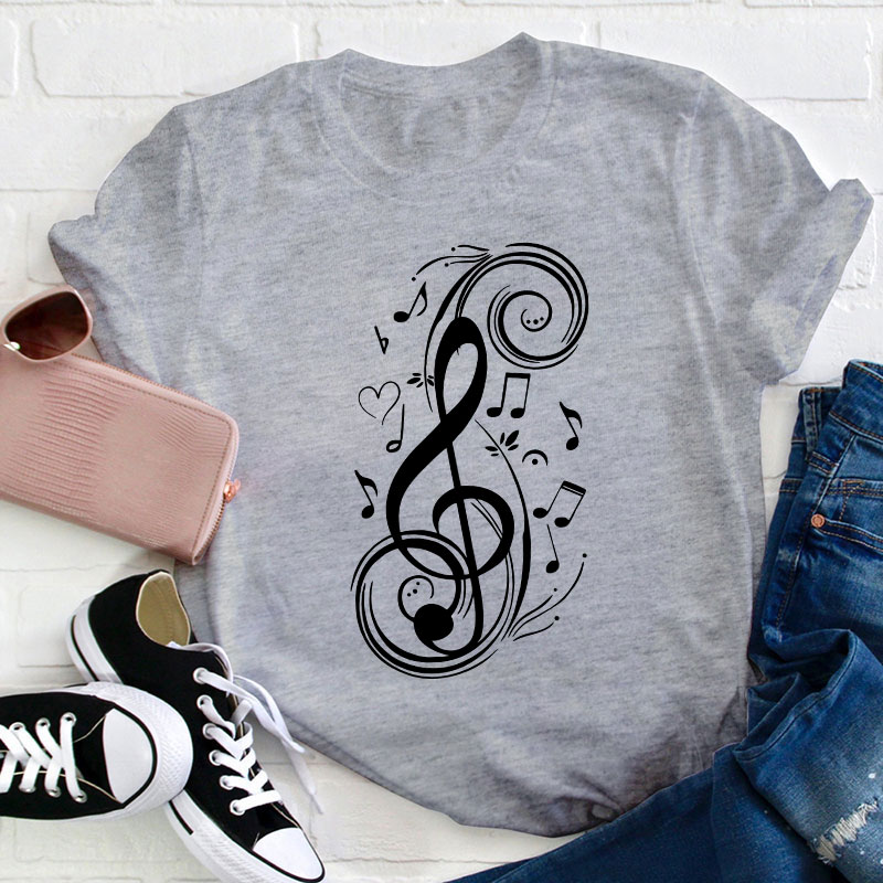 Musical Note Teacher T-Shirt