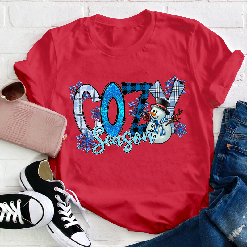 Cozy Season Teacher T-Shirt