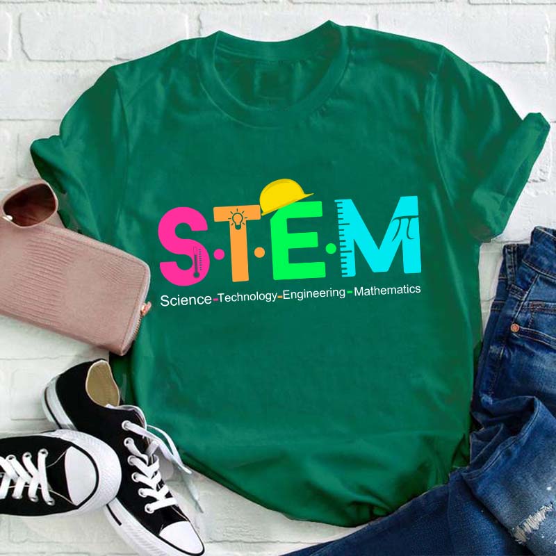 Science Technology Engineering Mathematics Teacher T-Shirt