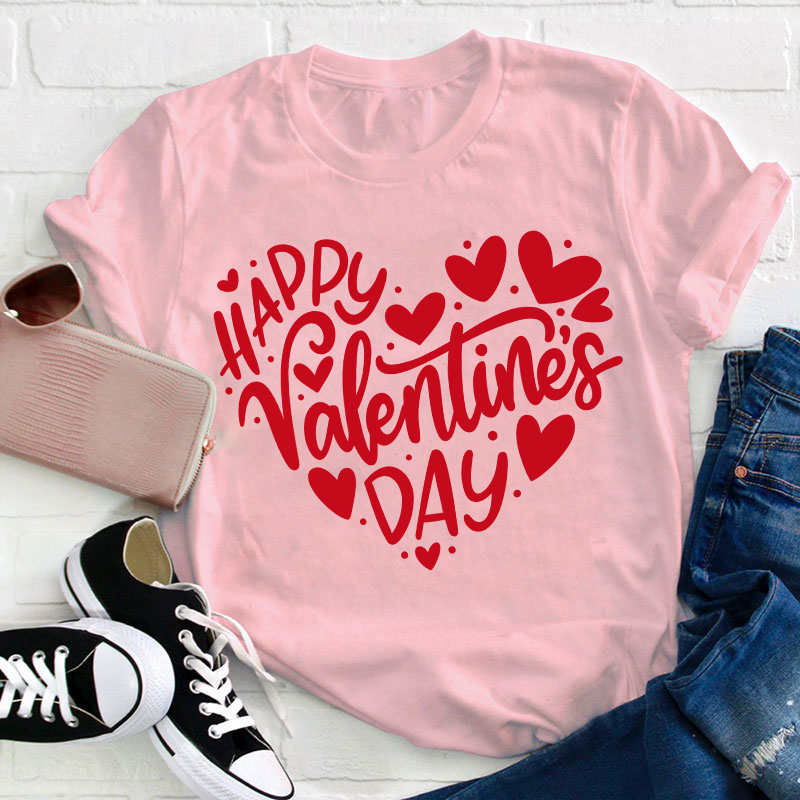 Happy Valentine's Day Teacher T-Shirt