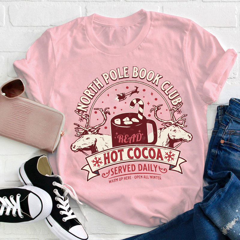 North Pole Book Club Teacher T-Shirt