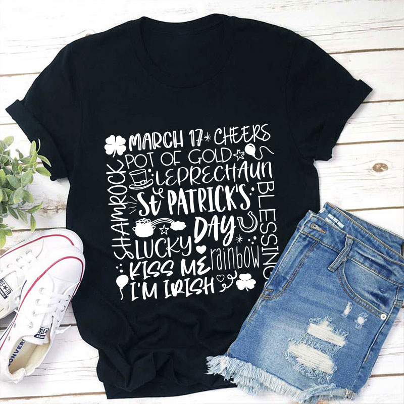 St Patrick's Day Lucky Teacher T-Shirt