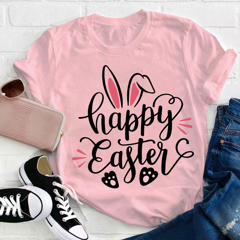 Happy Easter Bunny Teacher T-Shirt