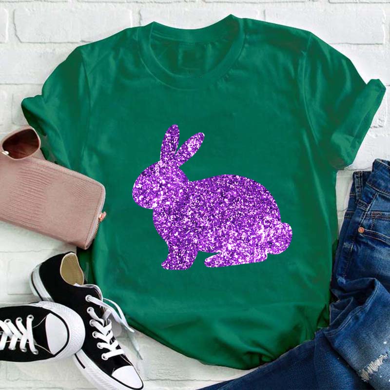 Glitter Easter Peeps Teacher T-Shirt
