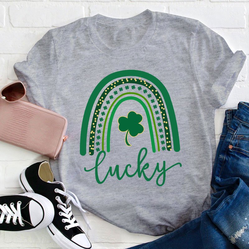 Lucky Rainbow Teacher T-Shirt
