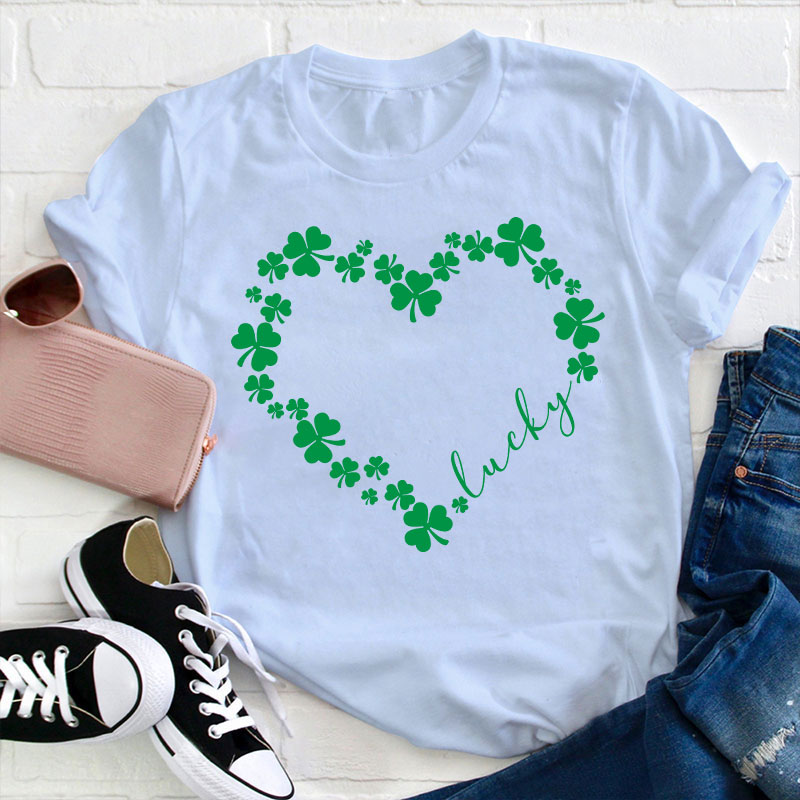 Love Clover Teacher T-Shirt