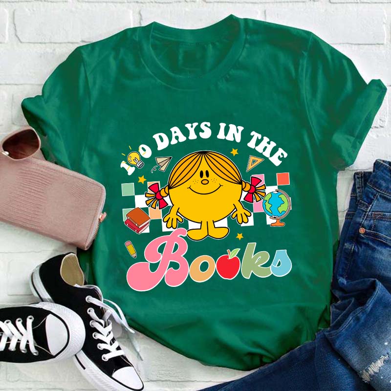 100 Days In The Books Teacher T-Shirt