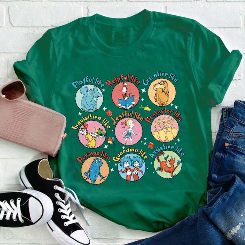 Playful Like Helpful Like Creative Like Teacher T-Shirt